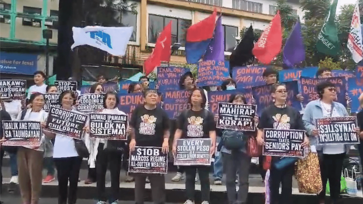 WATCH: Baguio groups hold protest ahead of Sona 2026